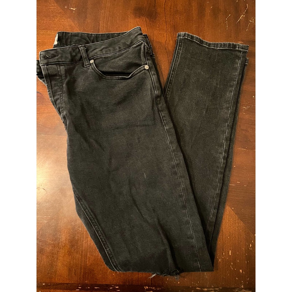 Topman Stretch Slim Denim Jeans Black 36L